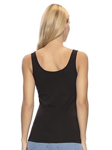 Felina Reversible Cotton Womens Tank Top | 4-Pack Heather Grey