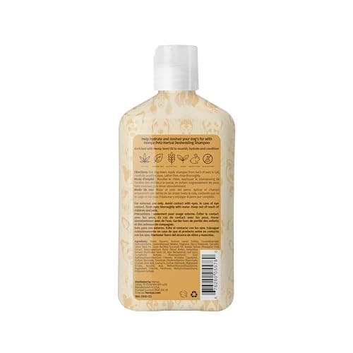 Hempz New Pet Shampoo, Deodorizing wash for Smelly Dogs or Cats, Tropical Coconut Scent, Dog & Cat Shampoo 17 oz.