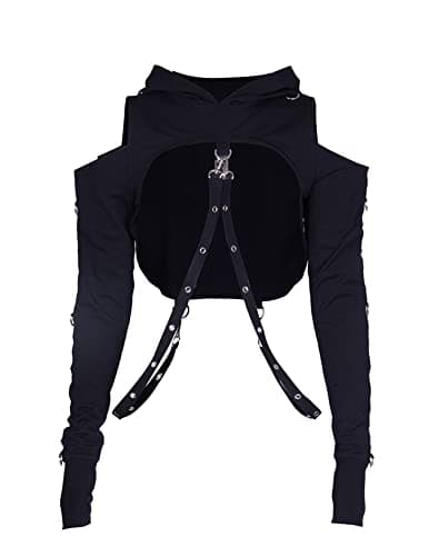 AULKEEP Gothic Punk Crop Top – Recensione Onesta del Maglione Hoodie