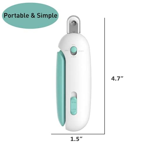Paioxerty Cat Nail Clipper | Cat Nail Trimmer with Clipping Debris Storage, Adjustable Sizes, Hidden Nail File, Round Hole Blade for Injury-Free Grooming Tool for Pets