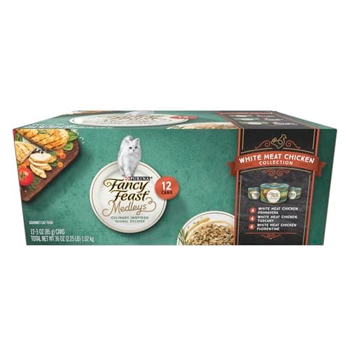 Fancy Feast Wet Cat Food Variety Pack – Medleys White Meat Chicken Review