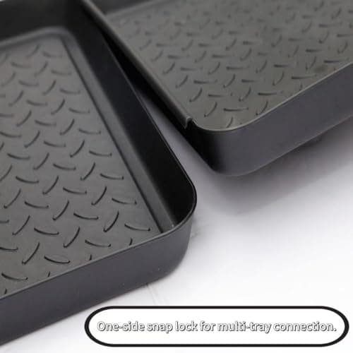 DZS 3 Packs Plastic Shoe Tray and Boot Mat, Durable Waterproof Entryway Tray for Indoor Use, Multi-Set for Muddy & Wet Footwear
