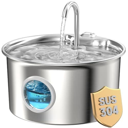 Cat Water Fountain Stainless Steel Review – ATMZIQXR 88oz/2.6L
