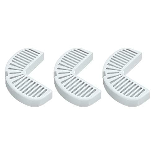 Pioneer Pet Replacement Filters for Ceramic & Stainless Steel Fountains, Raindrop Filters (3 Filters),White