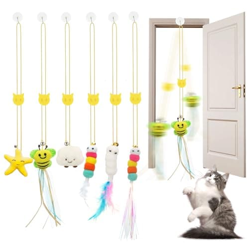 JIARON Hanging Cat Toy Review – 6-Pack Feathers That Actually Work