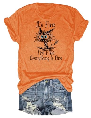 Camiseta Gato Mujer: Reseña Honesta de la I'M Fine de Hantaostyle
