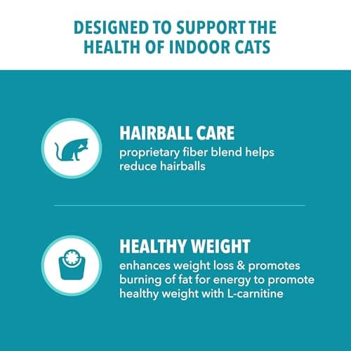 IAMS Proactive Health Dry Cat Food, Indoor Weight and Hairball Care Cat Food Dry Recipe, with Real Chicken in Every Bite, 7 lb. Bag