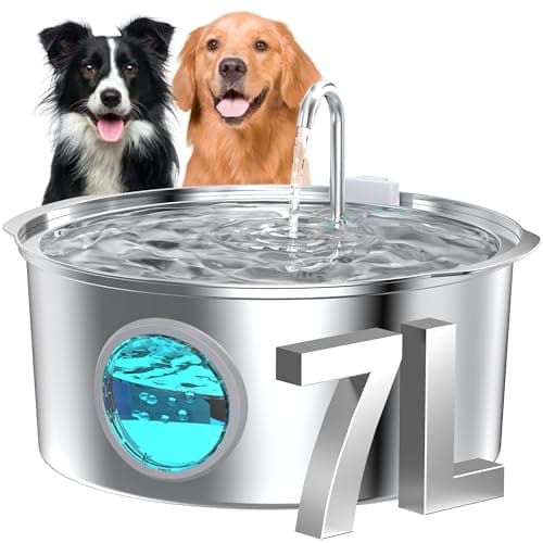 GROOKPET Dog Water Fountain for Large Dogs Review – 7L Stainless Steel Model Tested