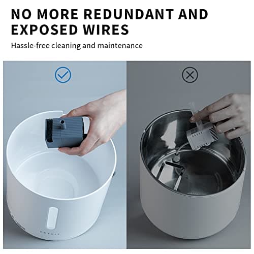 PETKIT EVERSWEET Solo 2 Cat Water Fountain with Pump, Ultra Quiet 70oz/2L Pet Water Fountain for Cats and Dogs Inside, 3 Working Modes, Visualization Window, (App Control)