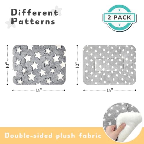 Tierecare 2 Pack Cat Blanket for Indoor Cats Ultra Soft and Warm Calming Cat Bed Fleece Pet Mat for Anxiety and Stress Washable Kitten Blanket
