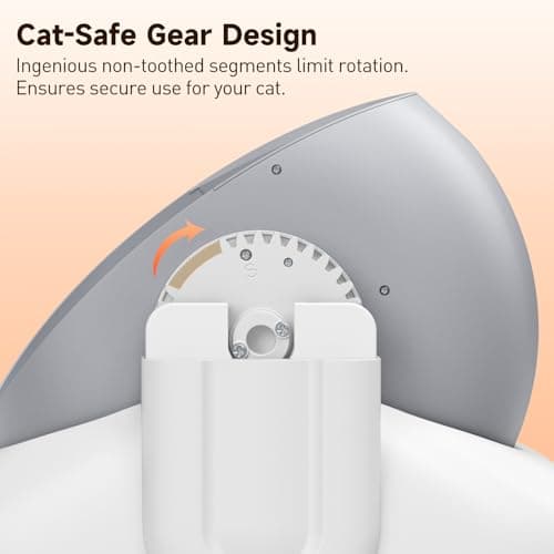 Hazrela Automatic Cat Litter Box,Self Cleaning Litter Box for Multiple Cats with Open Top Design,App Control and Safety Protection,Ultra-Quiet,Easy Setup,Light Gray