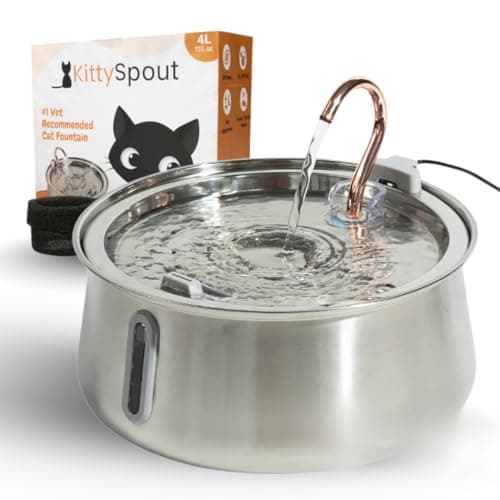 KittySpout Stainless Steel Cat Water Fountain Review – Honest Verdict