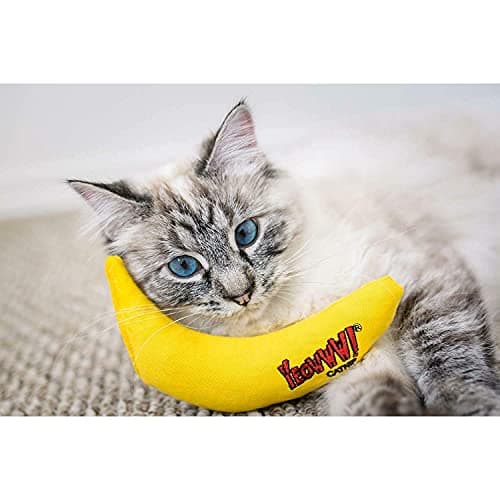 YEOWWW! DuckyWorld 100% ORGANIC CATNIP Leaf & Flower Cat Toy BANANA 3 PACK