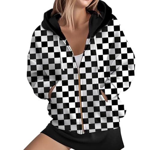 ADDARTS Karierte Strickjacke Damen Test – Plaid Hoodie Review