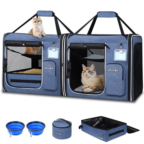 Sac de Transport pour Chat Double avec Bac à Litière – Avis