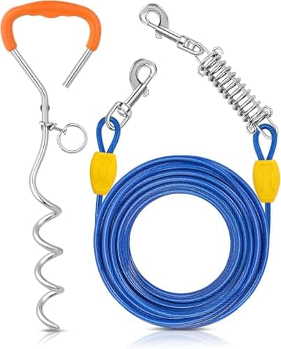 Petbobi Dog Tie-Out Stake Review: 20ft Cable That Actually Holds