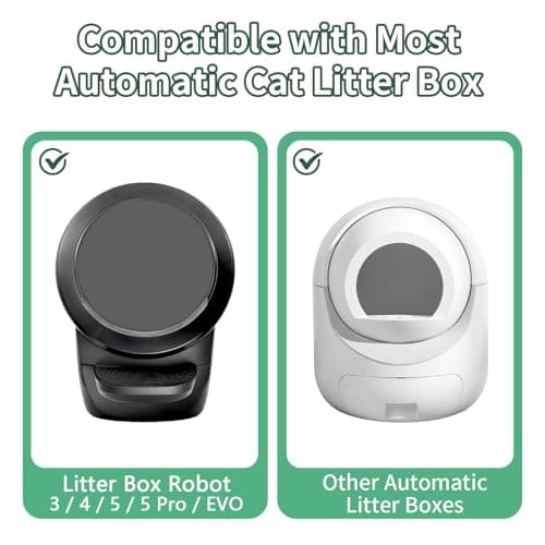 ANWA 40 Count Cat Litter Box Liners for Automatic Cat Litter Box and Litter Box Robot 4/5, Heavy-Duty, Extra Thick