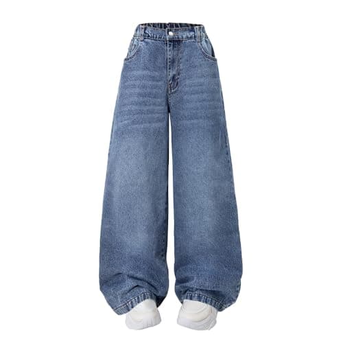 Girls Wide Leg Jeans with Cat Whiskers — Nivne Tco Review
