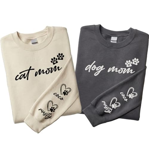 Gepersonaliseerd Huisdier Shirt Review – Custom Dog Mom & Cat Dad Sweatshirt