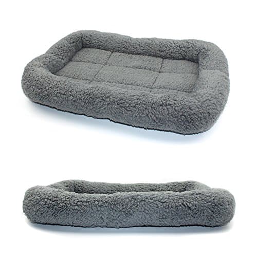 Enjoying Cat Mat Bed 10" x 15" Pet Bed with Pillow Around for Puppy Kitten Curled Sleeping Beds for Carrier/Crate Small Dog Cushion, Anti Skid Bottom, Small