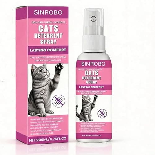SINROBO Cat Deterrent Spray - Natural Safe Cat Repellent Spray for Furniture Protection,Effective Indoor & Outdoor Training Aid to Stop Pee Spraying, Chewing & Scratching (1 Pcs)