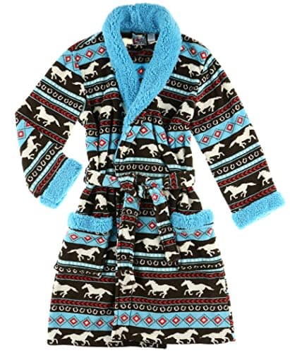 Horse Fair Isle LazyOne Ultra-Cozy Bathrobes for Women (L/XL)