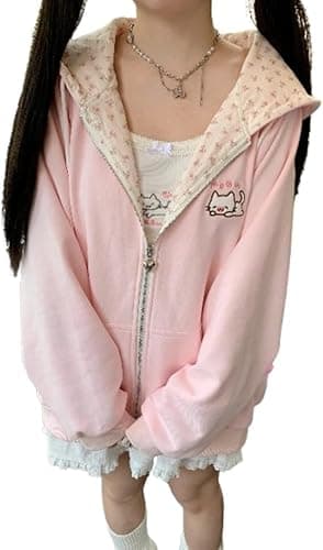 Hoodie Y2K Mujer Xojbzoo Orejas de Gato: Análisis 2025