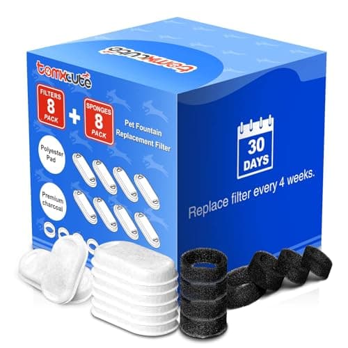Tomxcute Kattspringbrunn Filter – 16-Pack Recension & Test