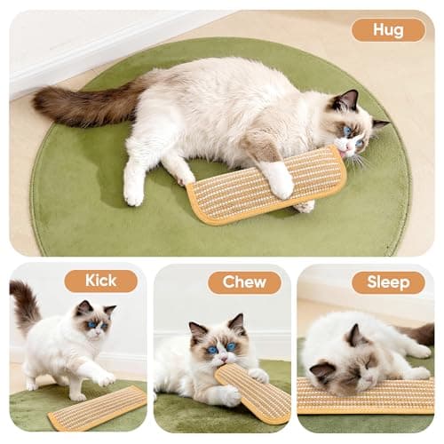 PetZen Garden Sisal Catnip Pillow Toy Kickers, 2 Pack Interactive Catnip Toys with Organic 8000mg Herbal Blend for Indoor Scratching, Chewing & Teething, Fun for Kittens and Adult Cats