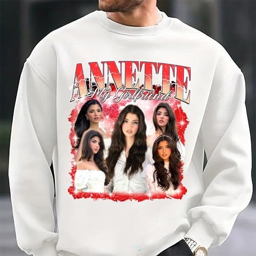 Tehg & Tuhg Custom T Shirts for Men with Dog Faces on Them, Vintage Personalized Bootleg Rap Tees with Pet's Name & Text for Girlfriend, Boyfriend Gifts on Birthday Anniversary