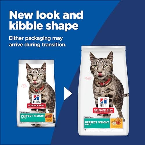 Hill's Science Diet Adult Perfect Weight Dry Cat Food, Chicken, 7 lb. Bag