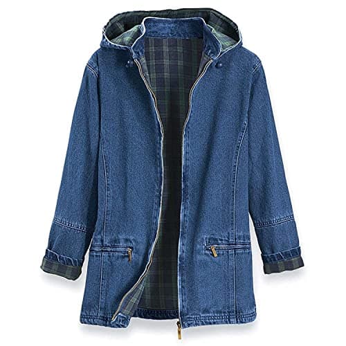 SAGEFINDS Damen Jeansjacke mit Flanellfutter Test – Wärme und Stil für Herbst und Winter