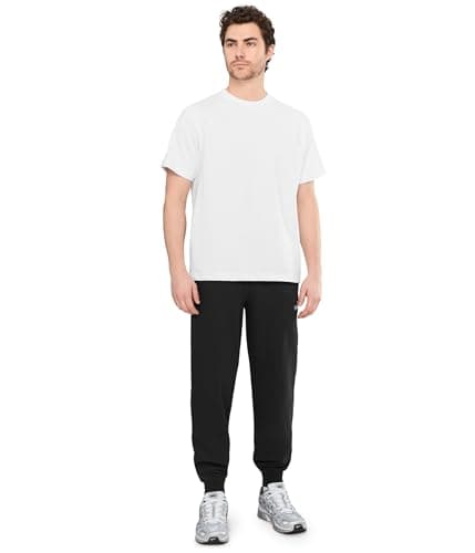 Puma Men's Essentials Fleece Sweatpants (Available in Big & Tall), Black Closed Leg SS25, Large