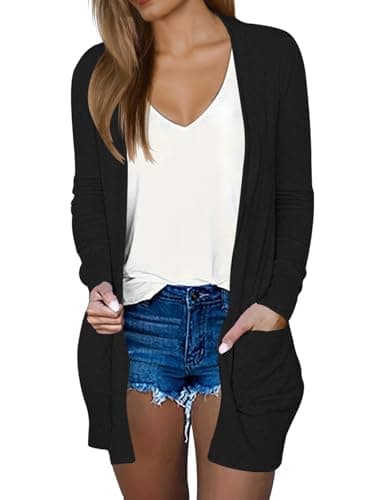 DB MOON Lange Cardigan Review: Lichtgewicht Dames Vest met Zakken