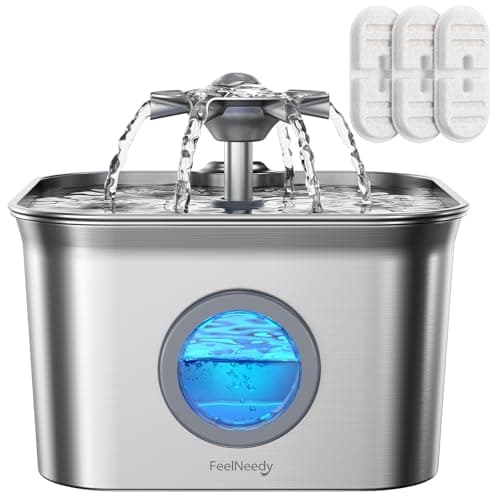 FEELNEEDY Stainless Steel Cat Water Fountain Review – Quiet, hygienic and built for multi-cat homes