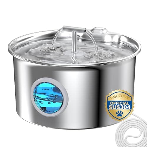 Cat Water Fountain Stainless Steel – recenzja fontanny UMOCUOY 2.6L