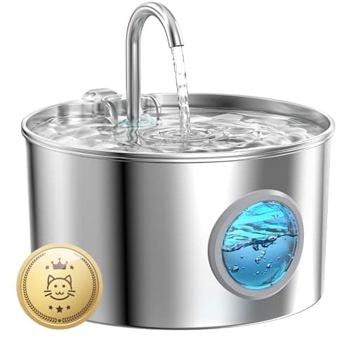 GIOTOHUN Cat Water Fountain Stainless Steel Review (2024)