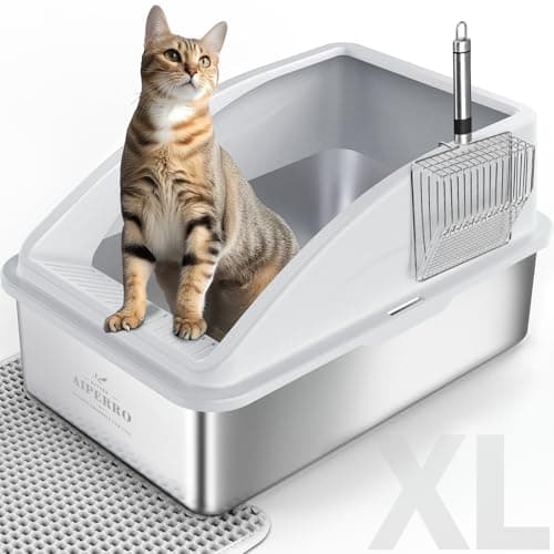 AIPERRO Stainless Steel Litter Box Review: XL for Big Cats Tested