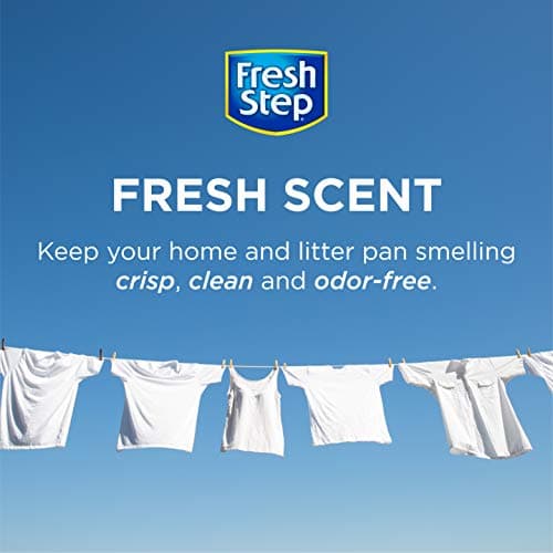Fresh Step Cat Litter Crystals Deodorizer, Non Toxic Odor Neutralizing Crystals for Litter Boxes that Help Control Smells and Keep Home Areas Fresh, Fresh Scent, 15 Ounce