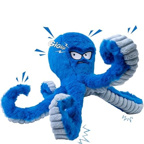 LEGEND SANDY Tough Dog Toys Review – Blue Octopus Squeaky Tug Toy Tested
