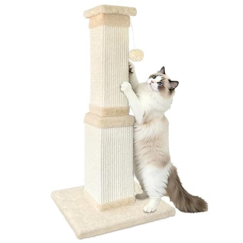 AGYM Cat Scratching Post for Large Cats Review: 32-Inch Sisal Post Tested