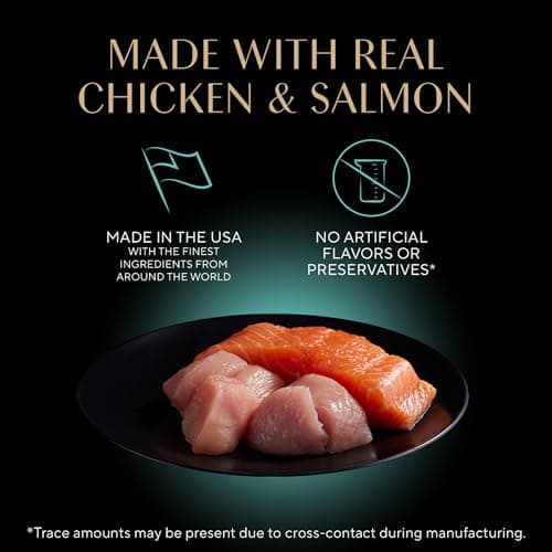 Sheba Perfect Portions Kitten Wet Cat Food Pate Chicken Entree, Salmon Entree, and Turkey Entree, 2.6 oz. Twin-Pack Trays (24 Count, 48 Servings)