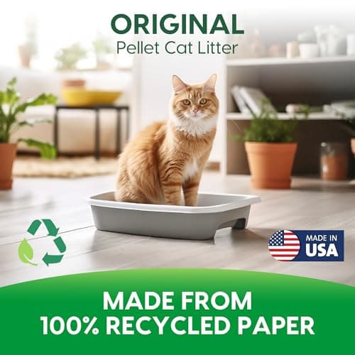 Fresh News Recycled Paper Original Pellet Cat Litter, 25 Pound, Non-Clumping, Unscented, Made in USA