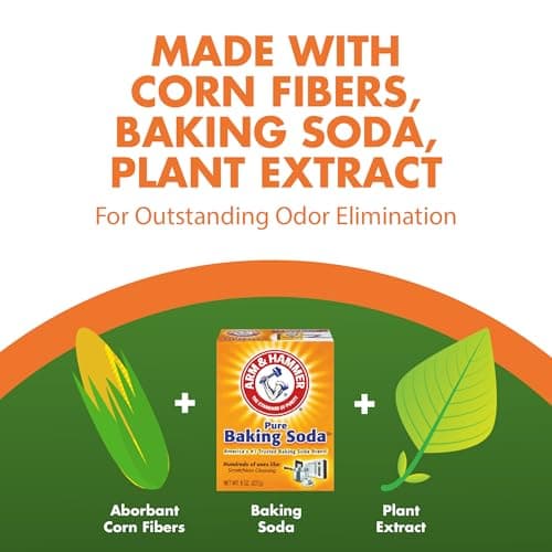 ARM & HAMMER Naturals Clumping Cat , Litter Odor Control, Multi Cat Litter, 18 lb. Bag