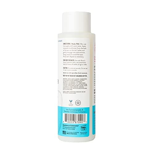 Skout's Honor Unscented Probiotic Cat Shampoo & Conditioner with Avocado Oil & Omega-3s, 97% Natural, Paraben & Sulfate-Free, Cruelty-Free, 16oz, Fragrance Free
