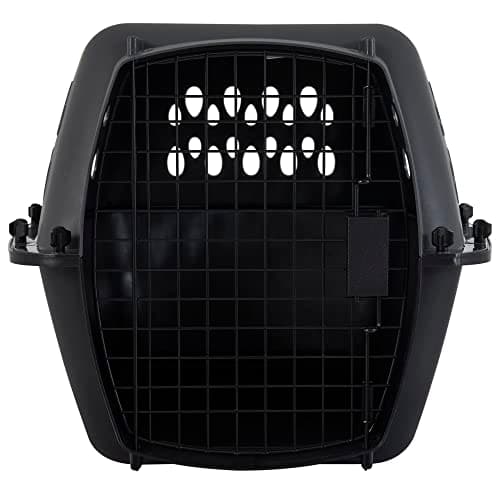 Petmate Pet Porter Dog Kennel 24", Dark Gray & Black, for Pets 15-20lbs