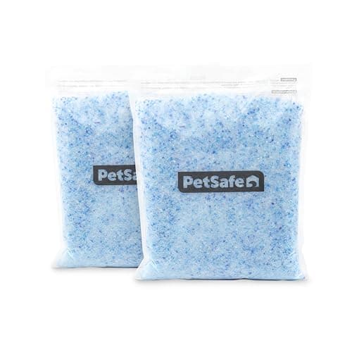 PetSafe ScoopFree Premium Crystal Cat Litter - Outperforms Clay Litter - Refill Packs - Reusable Tray Compatible - Fresh Scent - 4.3 lb Bags - 2 Pack