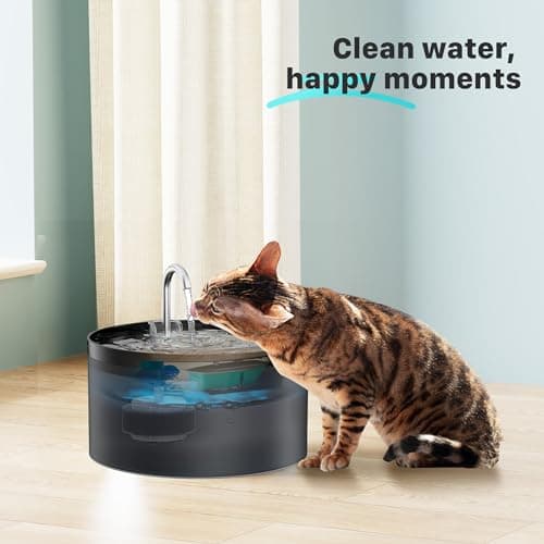 BEMOONY Cat Water Fountain Filters: Pet Water Fountain Replacement Filter - 12 Packs of Cat Fountain Filters (6 Carbon Filters + 6 Sponges) - Multiple Filtration Please Replace it Every 2-3 Weeks