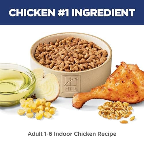 Hill's Science Diet Adult 1-6 Indoor Dry Cat Food, Chicken, 7 lb. Bag