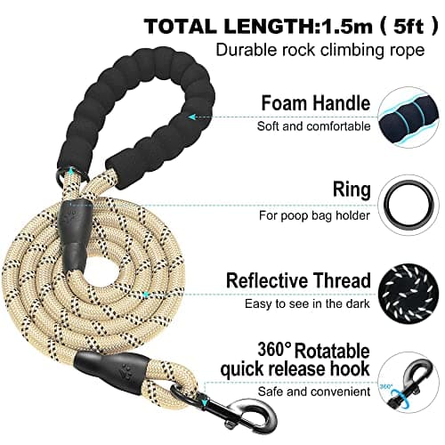 haapaw Dog Harness with Leash Set, No Pull Adjustable Reflective Step-in Puppy Harness with Thickened Padded Vest for Extra-Small/Small Medium Dogs